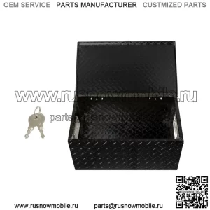 Черная алюминиевая ромбовидная пластина для ящика для инструментов Garage Pickup Traile 20" x 12" x 9,5''