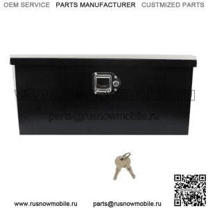 Ящик для прицепа с дышлом 2.31cu.ft Ящик для инструментов прицепа черный стальной 35 x 12.2 x 11.8 дюймов
